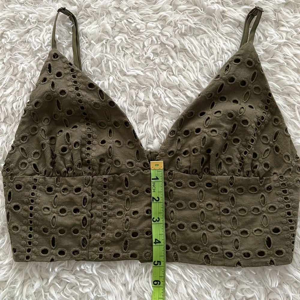 bar lll Green Crop Top